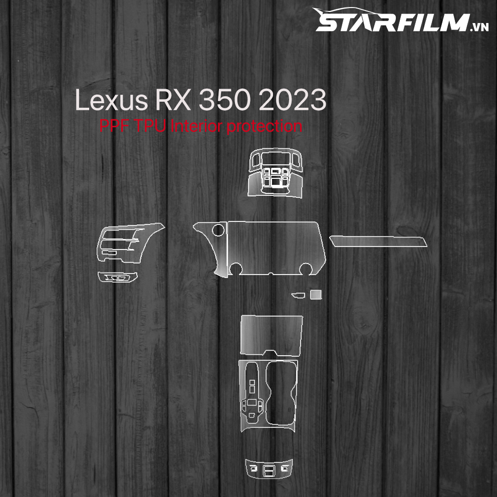 Lexus RX350 2023 PPF TPU nội thất chống xước tự hồi phục STARFILM